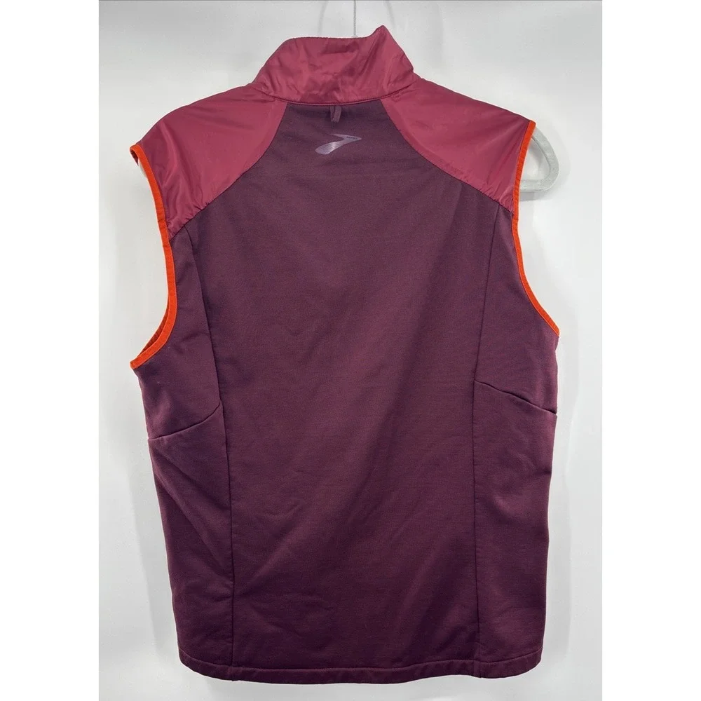 Brooks Shield Hybrid‎ Vest 3.0 Men's Medium Red Full Zip/Pockets Lightweight
